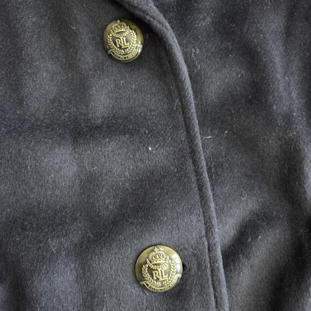 NWT - Lauren Ralph Lauren Women's Wool Blended Logo Patch Coat - US 8/M - Picture 9 of 16